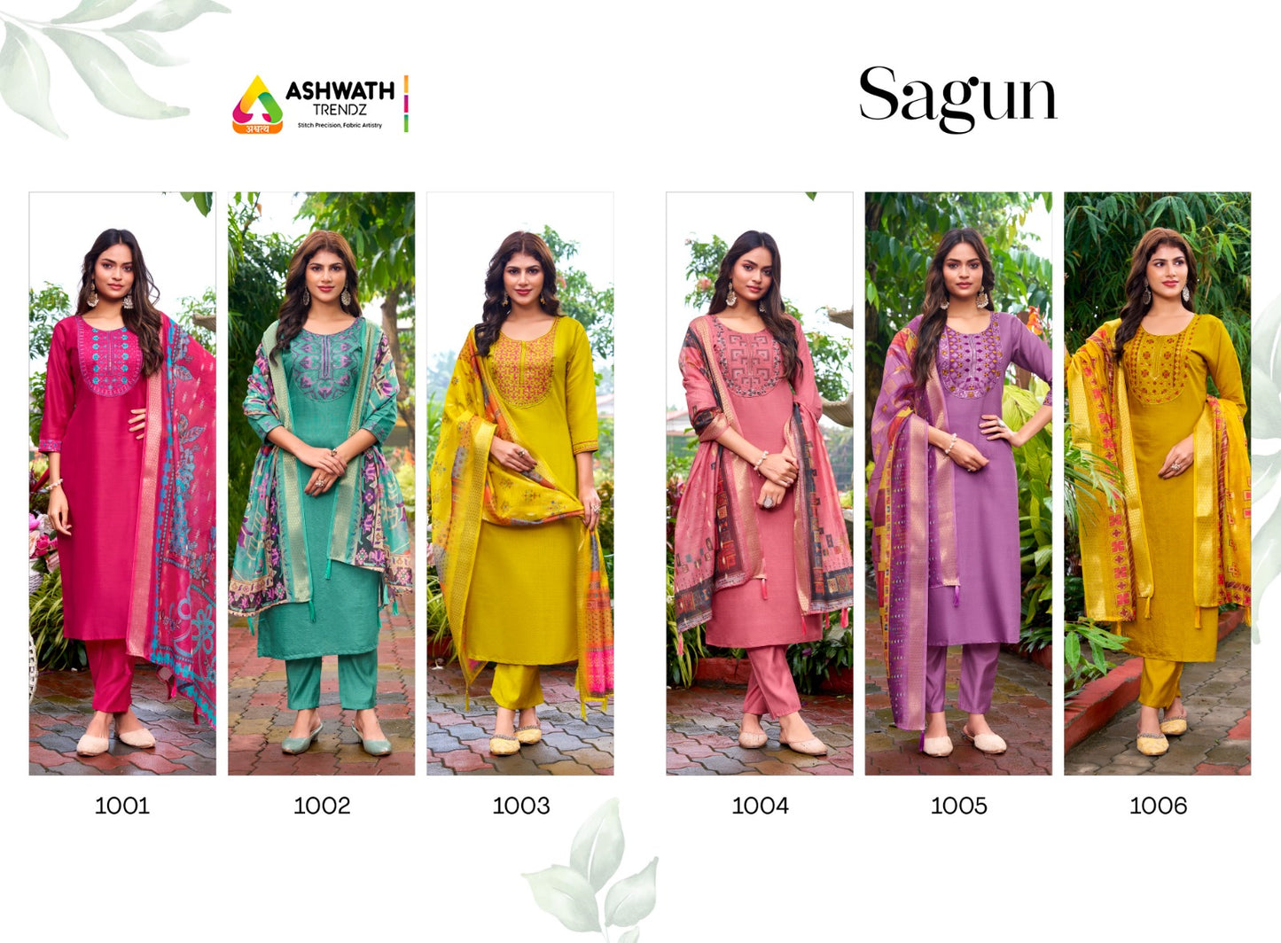 Sagun Ashwath Vetican Readymade Pant Style Suits Supplier Gujarat