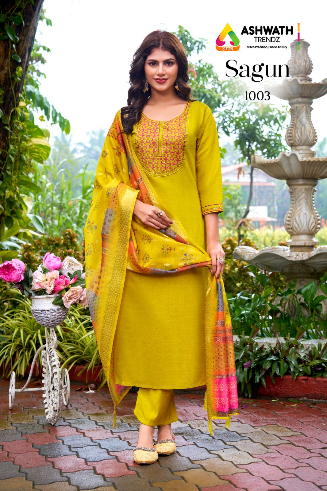 Sagun Ashwath Vetican Readymade Pant Style Suits Supplier Gujarat