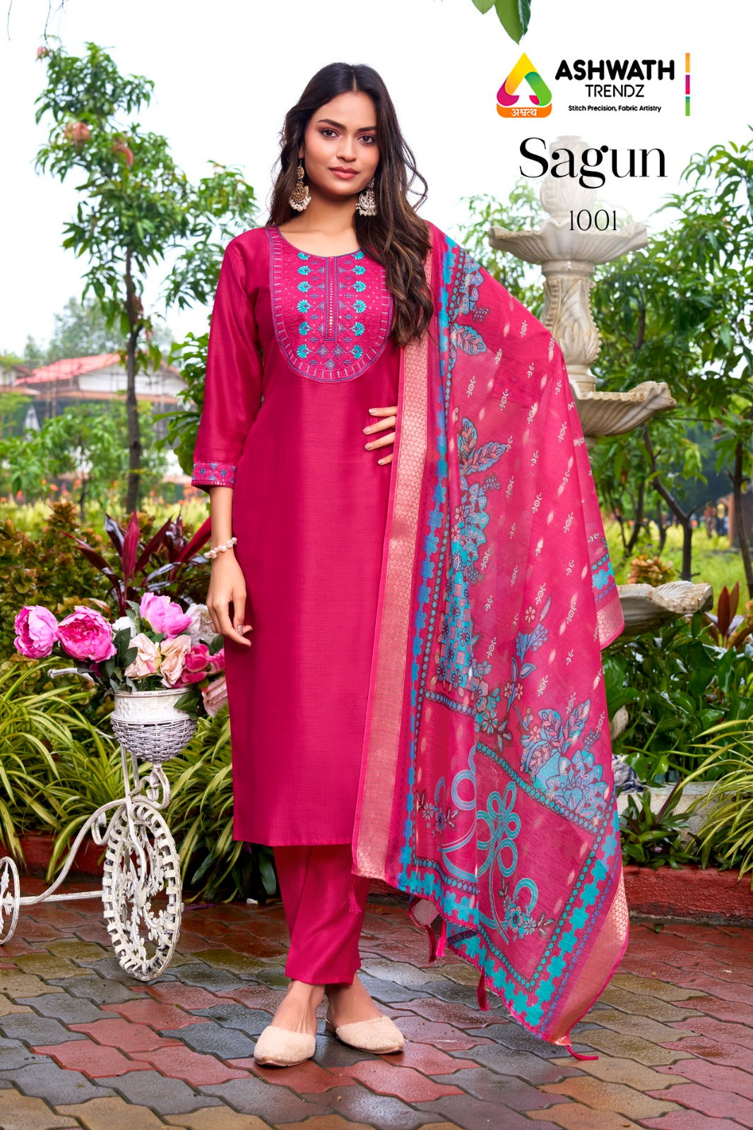 Sagun Ashwath Vetican Readymade Pant Style Suits Supplier Gujarat