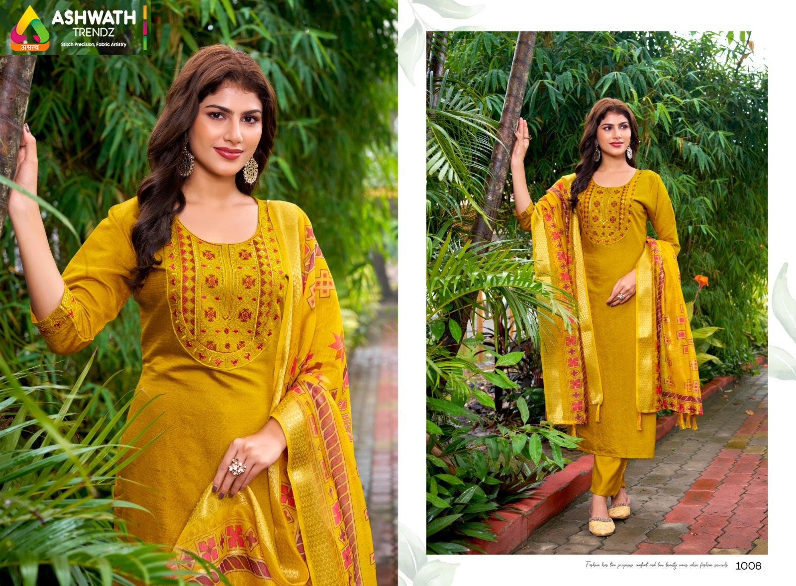 Sagun Ashwath Vetican Readymade Pant Style Suits Supplier Gujarat