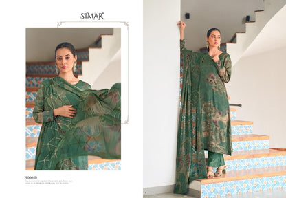 Sahar 9066 Simar Viscose Muslin Pant Style Suits Supplier Gujarat
