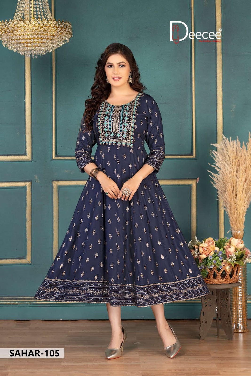 Sahar Deecee Rayon Anarkali Kurtis Supplier Gujarat