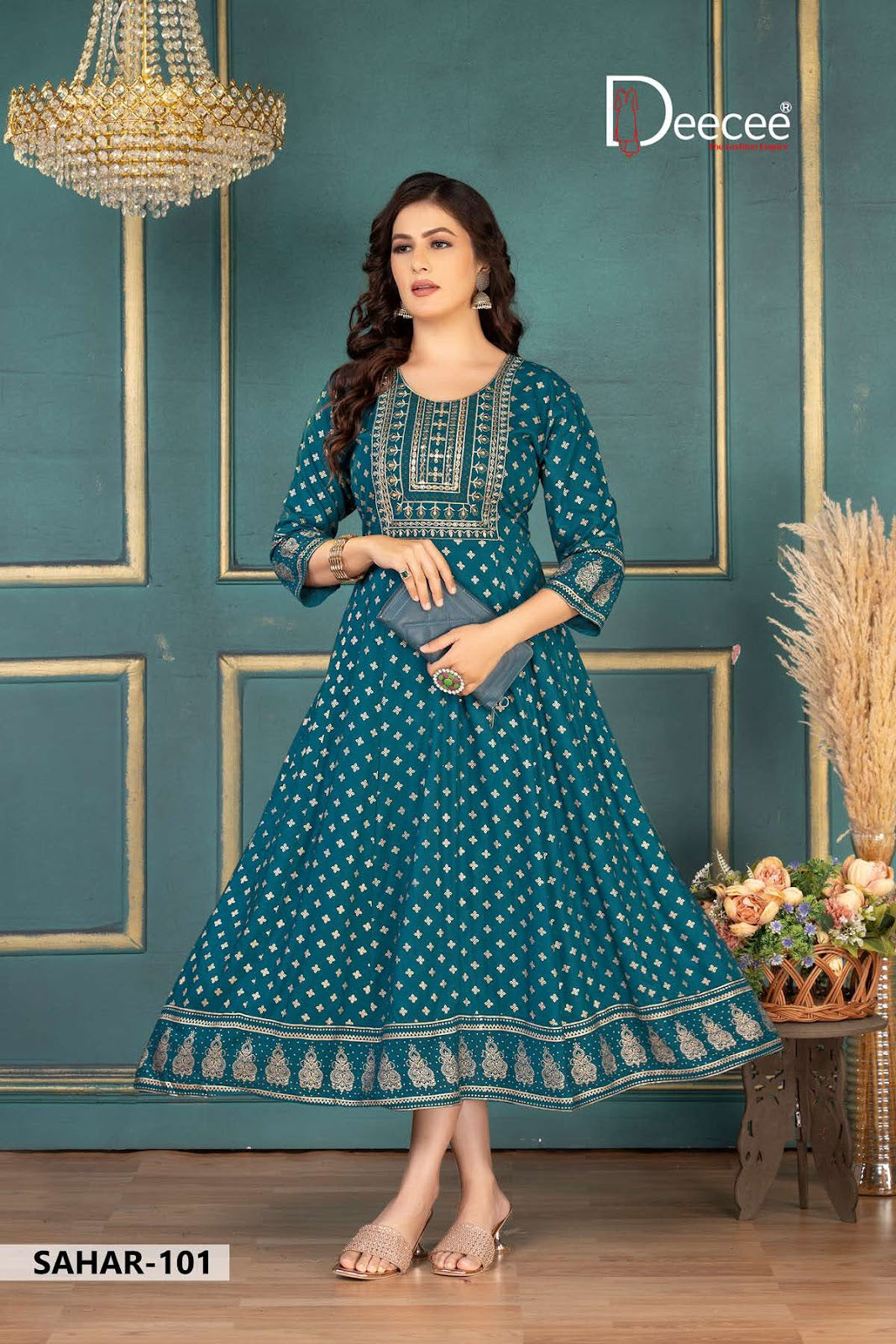 Sahar Deecee Rayon Anarkali Kurtis Supplier Gujarat