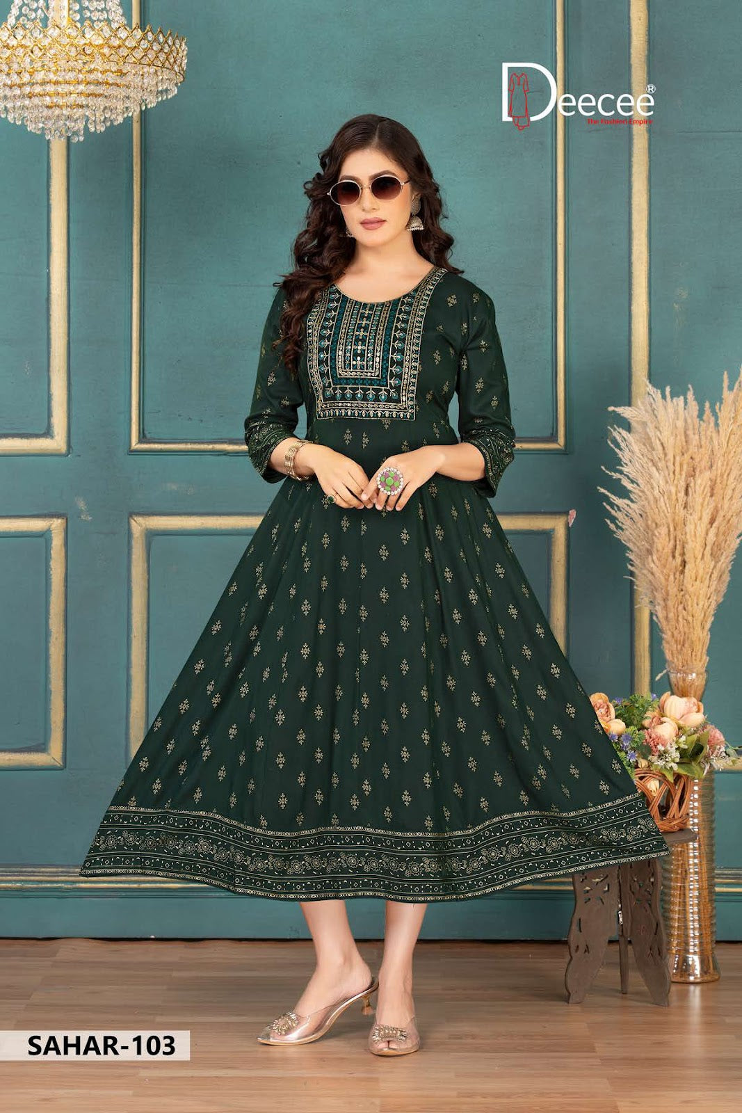 Sahar Deecee Rayon Anarkali Kurtis Supplier Gujarat