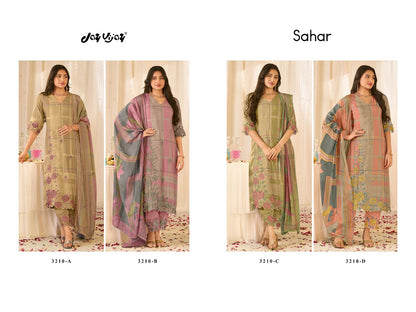 Sahar Jay Vijay Muslin Silk Pant Style Suits Wholesale Rate