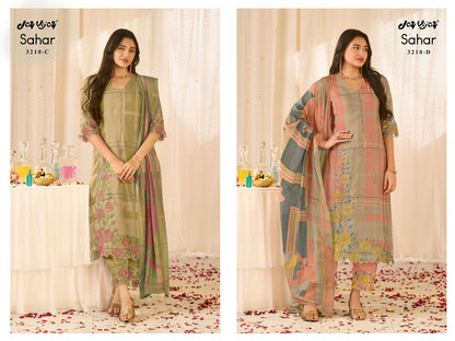 Sahar Jay Vijay Muslin Silk Pant Style Suits Wholesale Rate