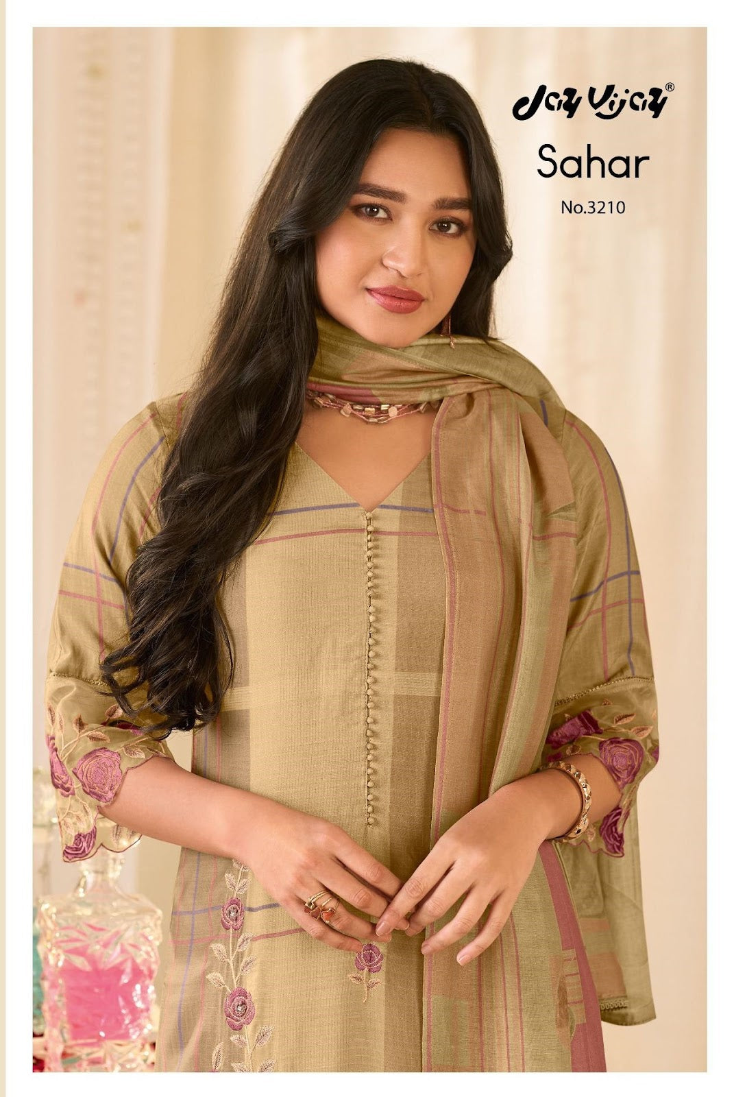Sahar Jay Vijay Muslin Silk Pant Style Suits Wholesale Rate