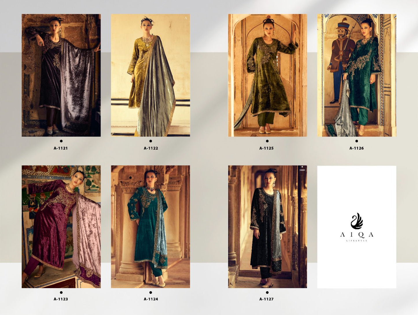 Sahara Aiqa Velvet Suits Exporter Ahmedabad