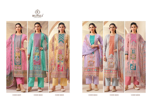 Sahara Rupali Cambric Cotton Pant Style Suits Wholesaler India