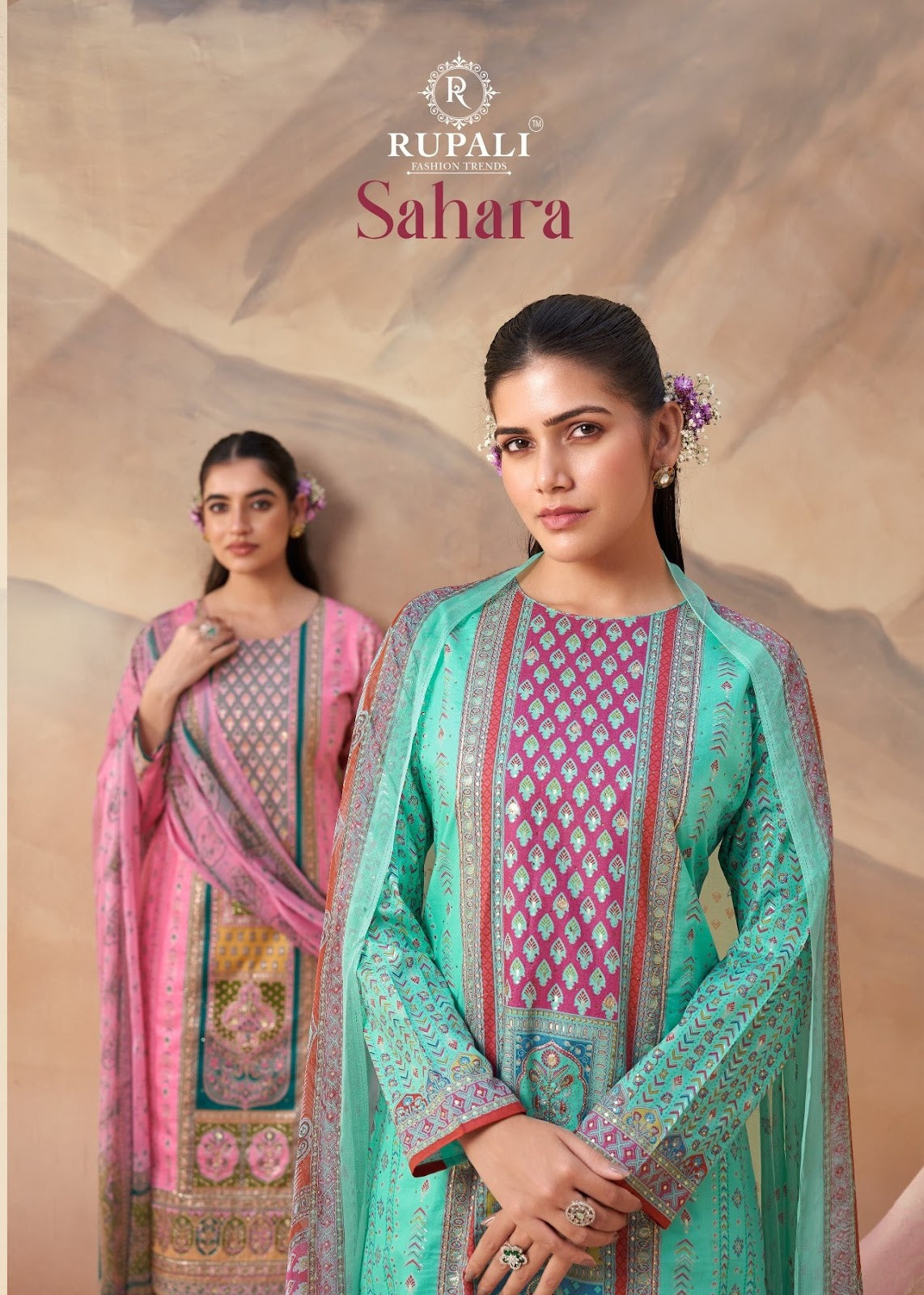 Sahara Rupali Cambric Cotton Pant Style Suits Wholesaler India