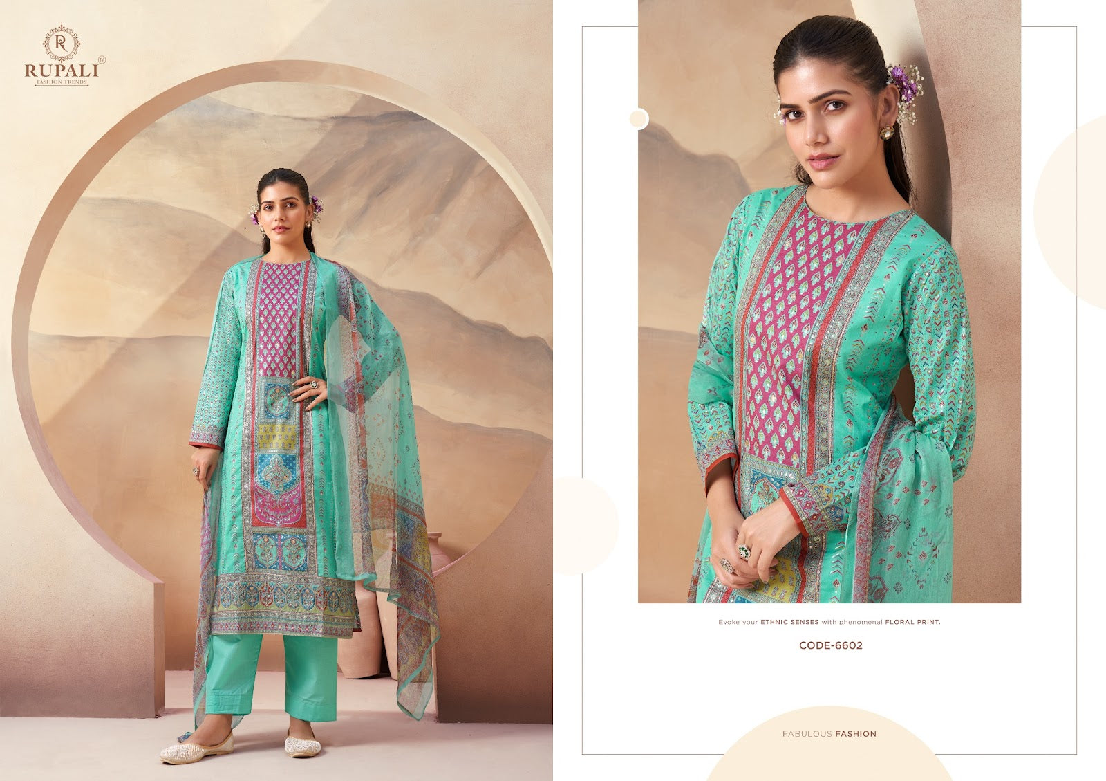 Sahara Rupali Cambric Cotton Pant Style Suits Wholesaler India
