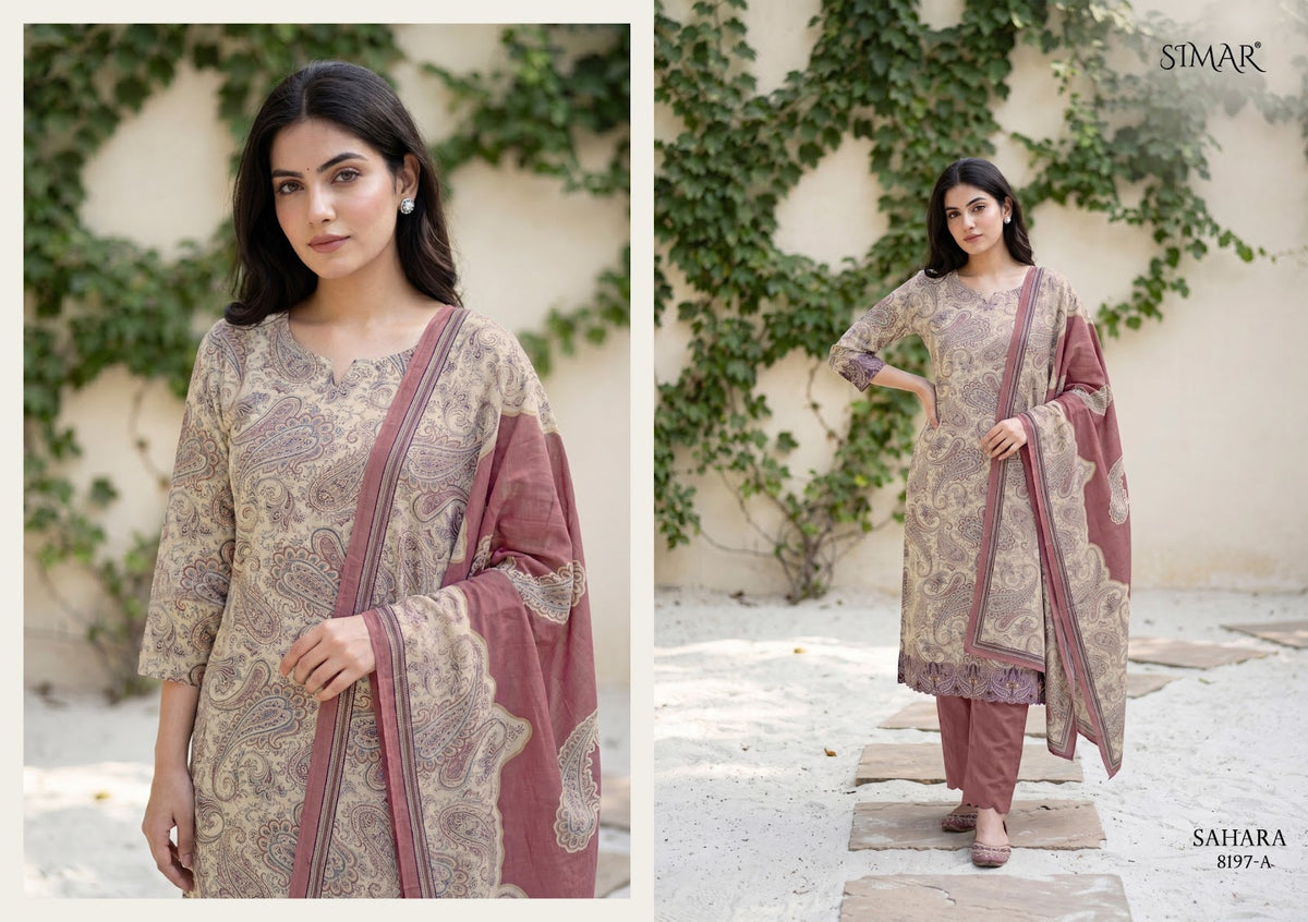 Sahara Simar Viscose Pashmina Suits Manufacturer Ahmedabad