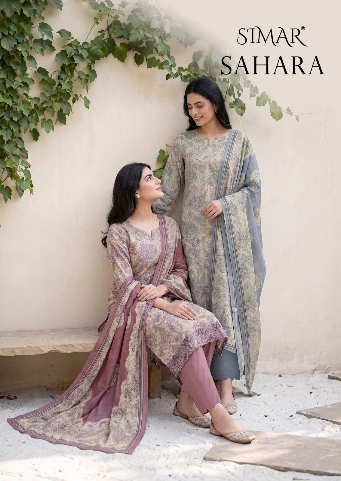 Sahara Simar Viscose Pashmina Suits Manufacturer Ahmedabad