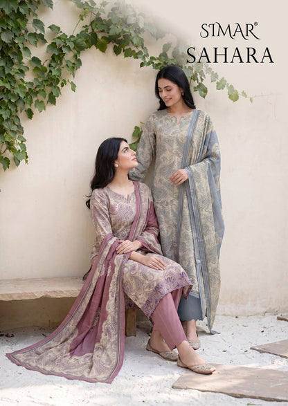 Sahara Simar Viscose Pashmina Suits Manufacturer Ahmedabad