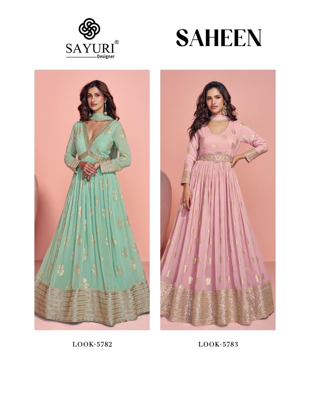 Saheen Sayuri Viscose Gown Dupatta Set Exporter Ahmedabad