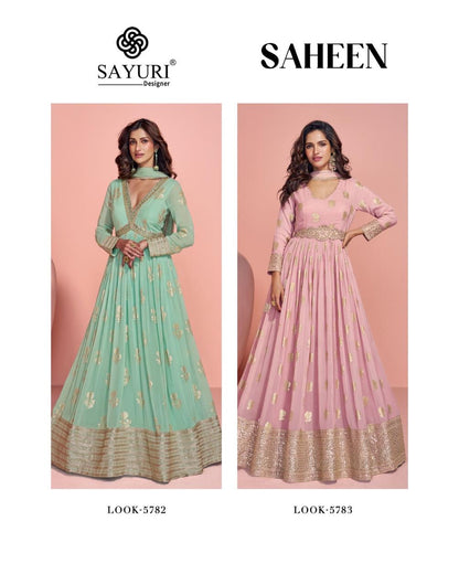 Saheen Sayuri Viscose Gown Dupatta Set Exporter Ahmedabad