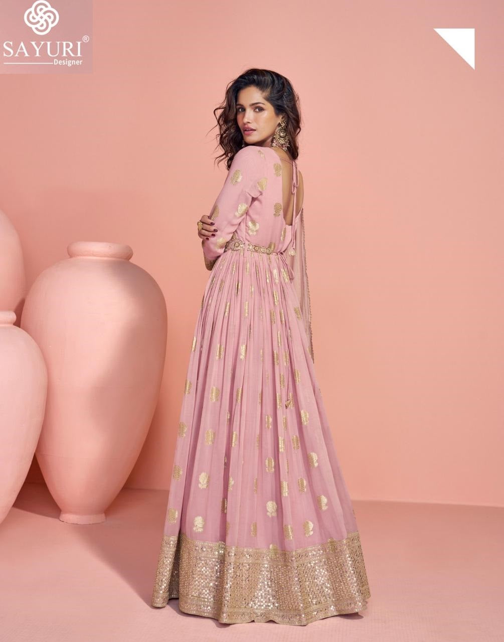Saheen Sayuri Viscose Gown Dupatta Set Exporter Ahmedabad