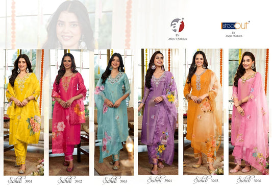 Saheli Af Simmer Readymade Pant Style Suits Supplier Gujarat