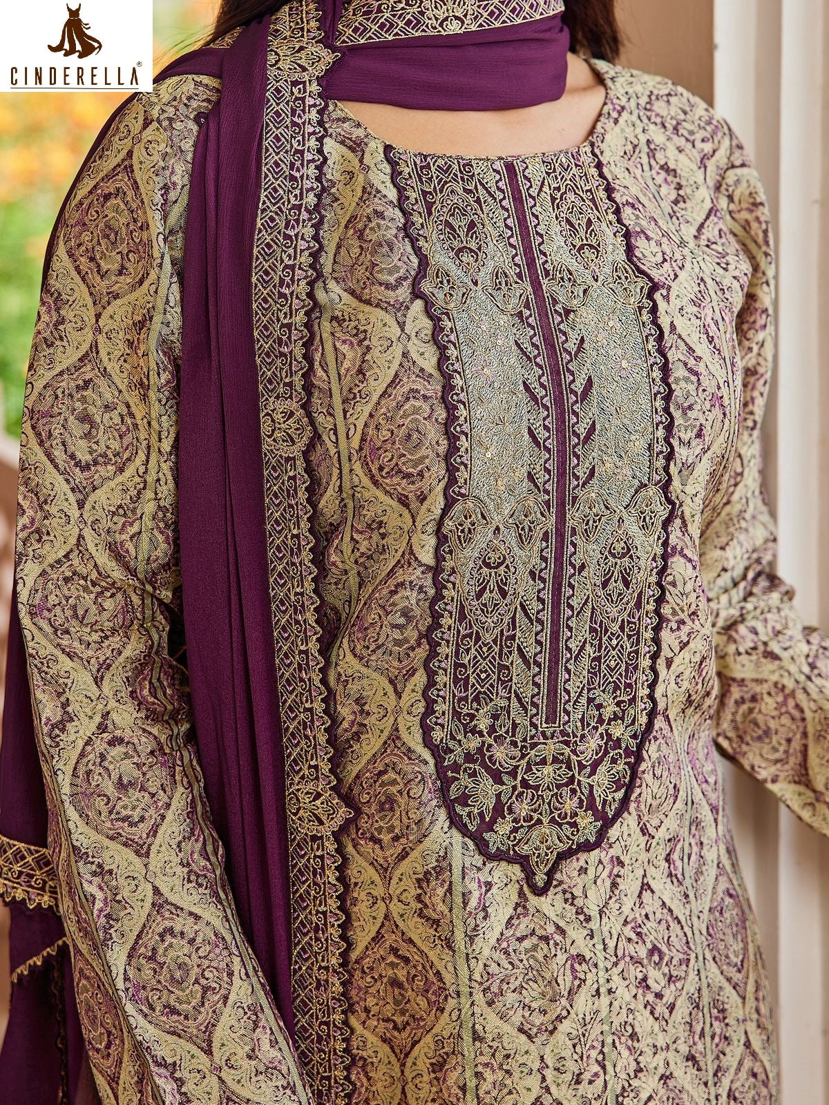 Saheli Cinderella Silk Jacquard Pant Style Suits Exporter India