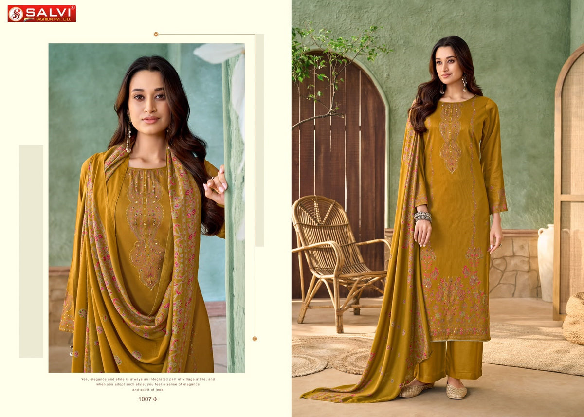 Saheli Code Salvi Fashion Pashmina Suits Wholesale Price