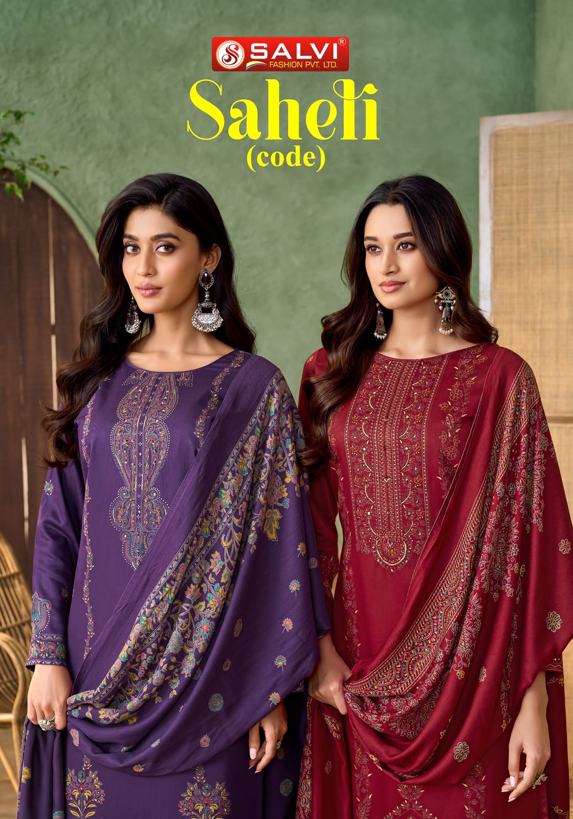 Saheli Code Salvi Fashion Pashmina Suits Wholesale Price