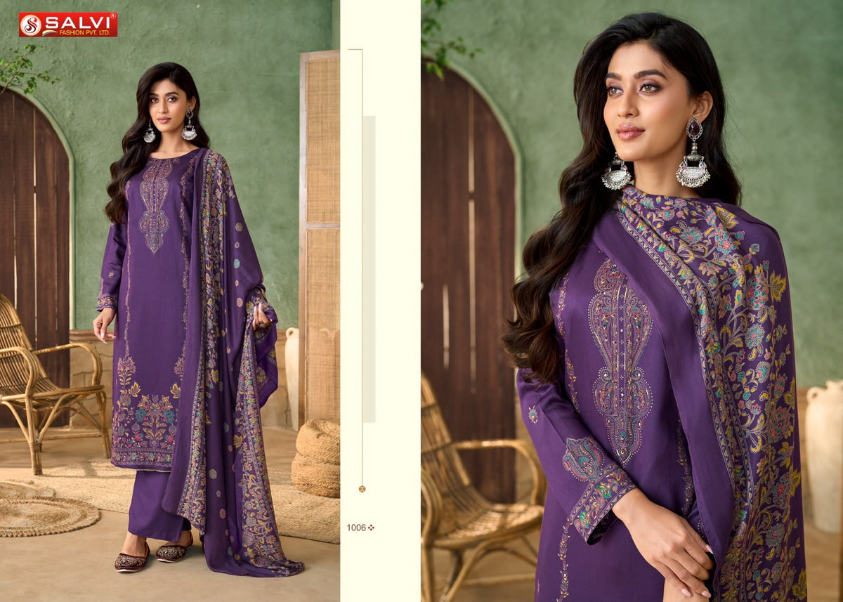 Saheli Code Salvi Fashion Pashmina Suits Wholesale Price