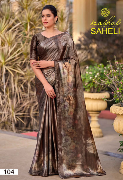 Saheli Kashvi Creation Shine Sarees Supplier Gujarat