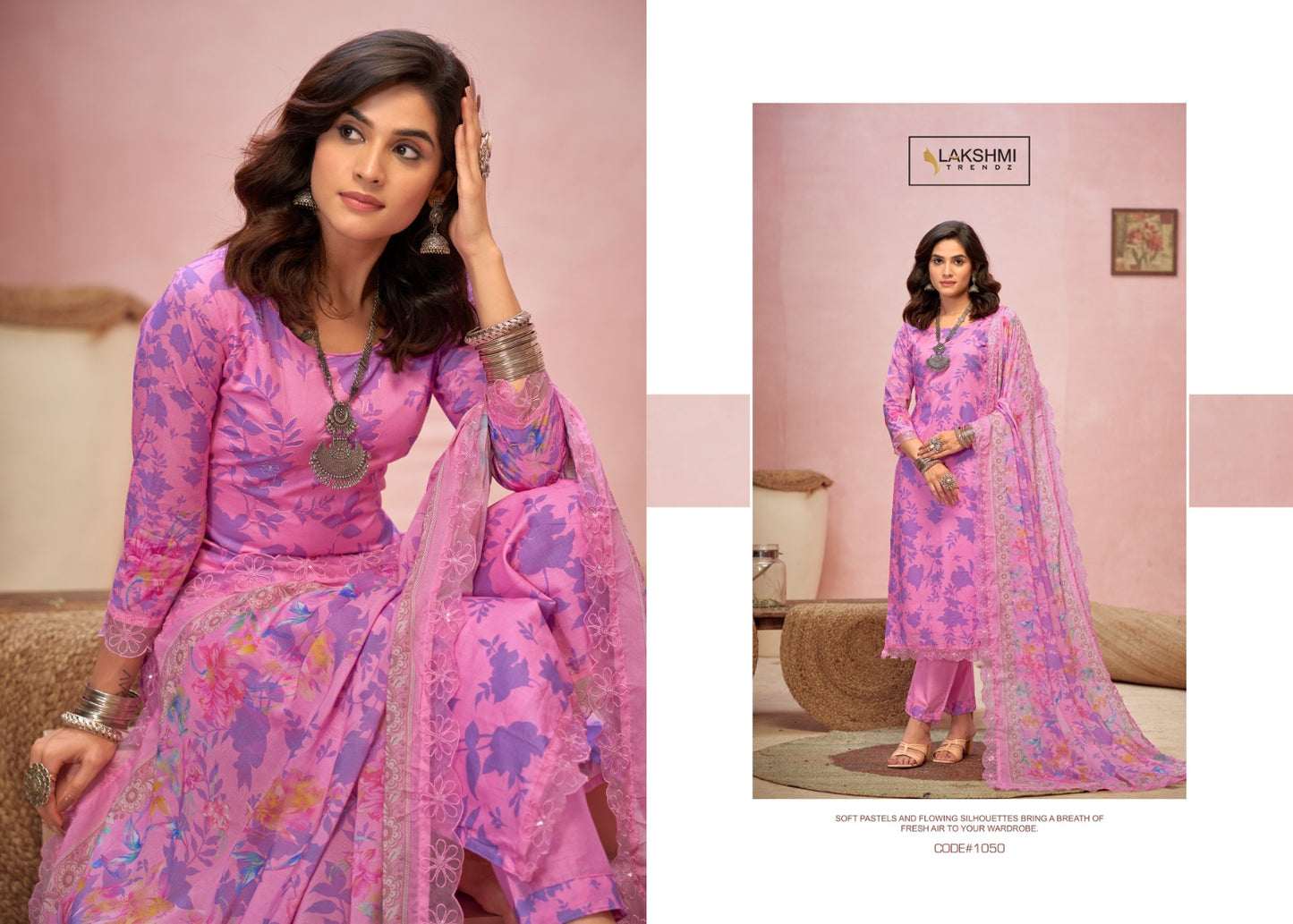 Saheli Laxmi Trendz Lawn Cotton Pant Style Suits Wholesaler Gujarat