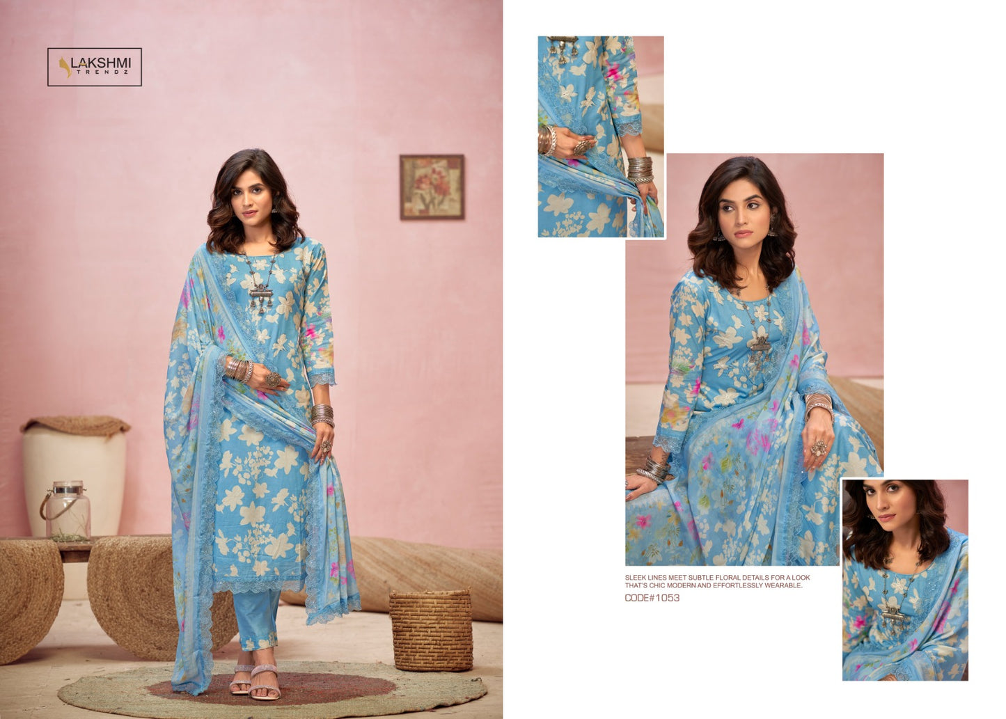 Saheli Laxmi Trendz Lawn Cotton Pant Style Suits Wholesaler Gujarat