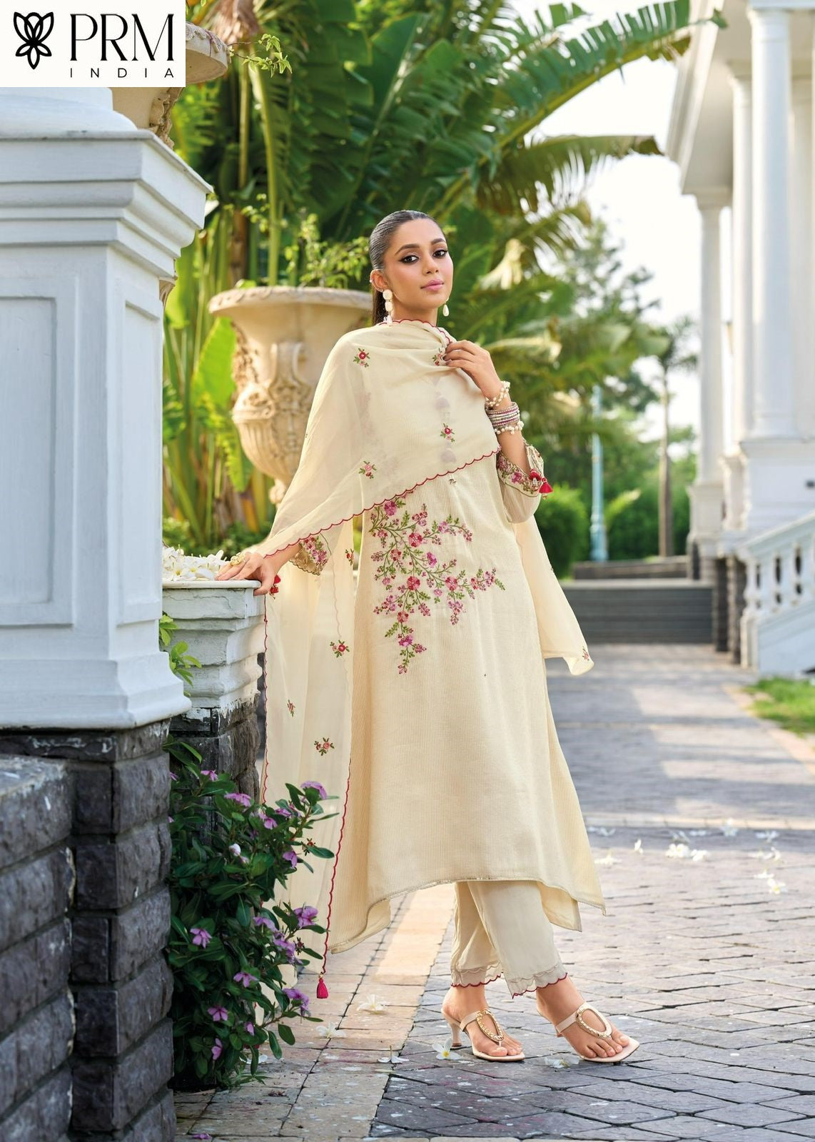 Saheli Prm India Russian Silk Readymade Pant Style Suits Wholesale