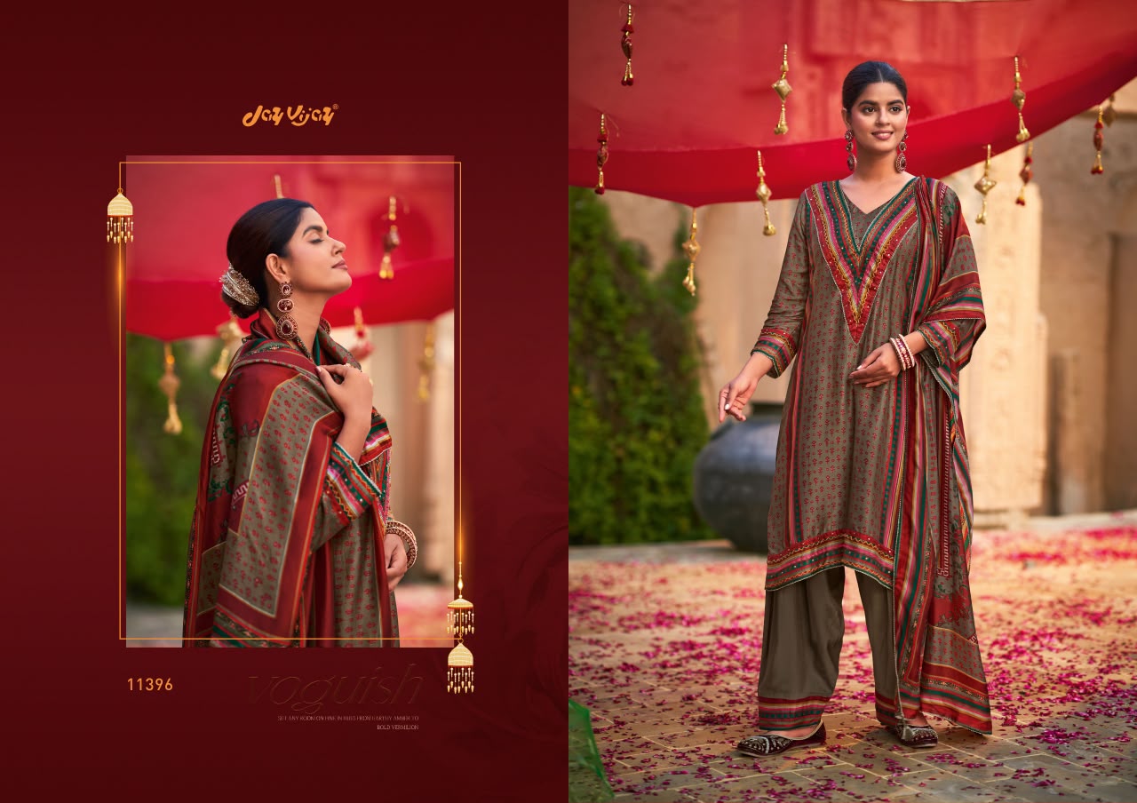 Saheli Sang Jay Vijay Bemberg Silk Plazzo Style Suits Manufacturer Ahmedabad