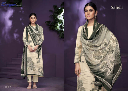 Saheli Sargam Prints Pure Bemberg Muslin Pant Style Suits Exporter