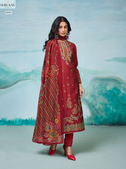 Saheli Shivaay Pure Muslin Pant Style Suits Manufacturer Ahmedabad
