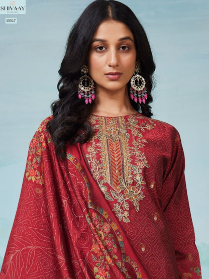 Saheli Shivaay Pure Muslin Pant Style Suits Manufacturer Ahmedabad