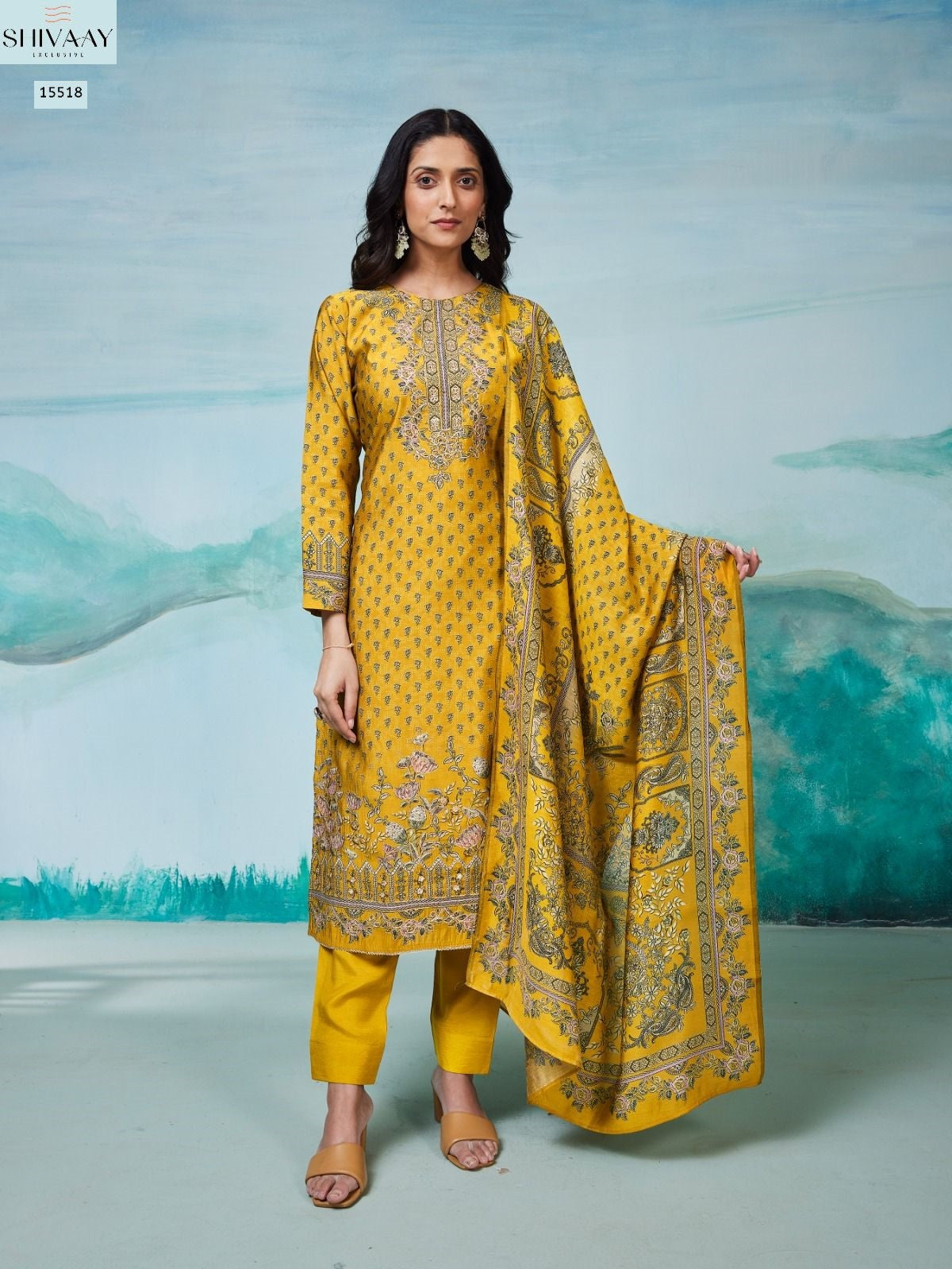 Saheli Shivaay Pure Muslin Pant Style Suits Manufacturer Ahmedabad