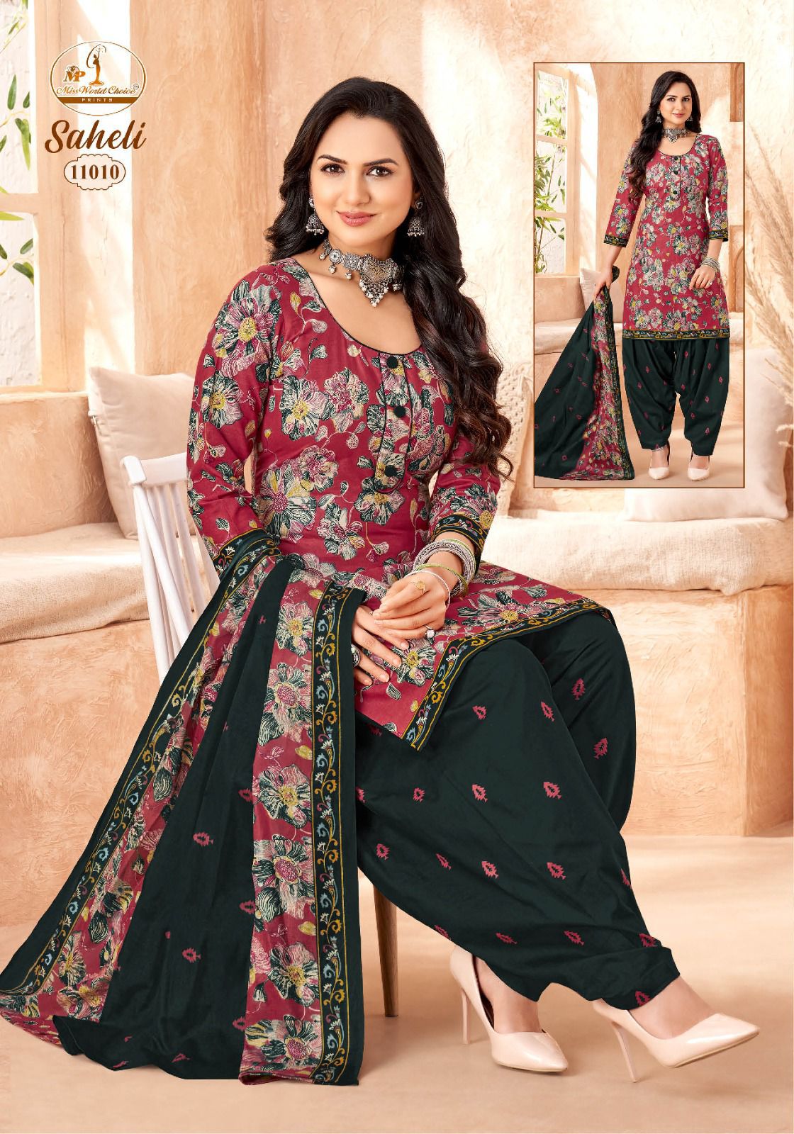 Saheli Vol 11 Miss World Choice Readymade Cotton Patiyala Suits Manufacturer India