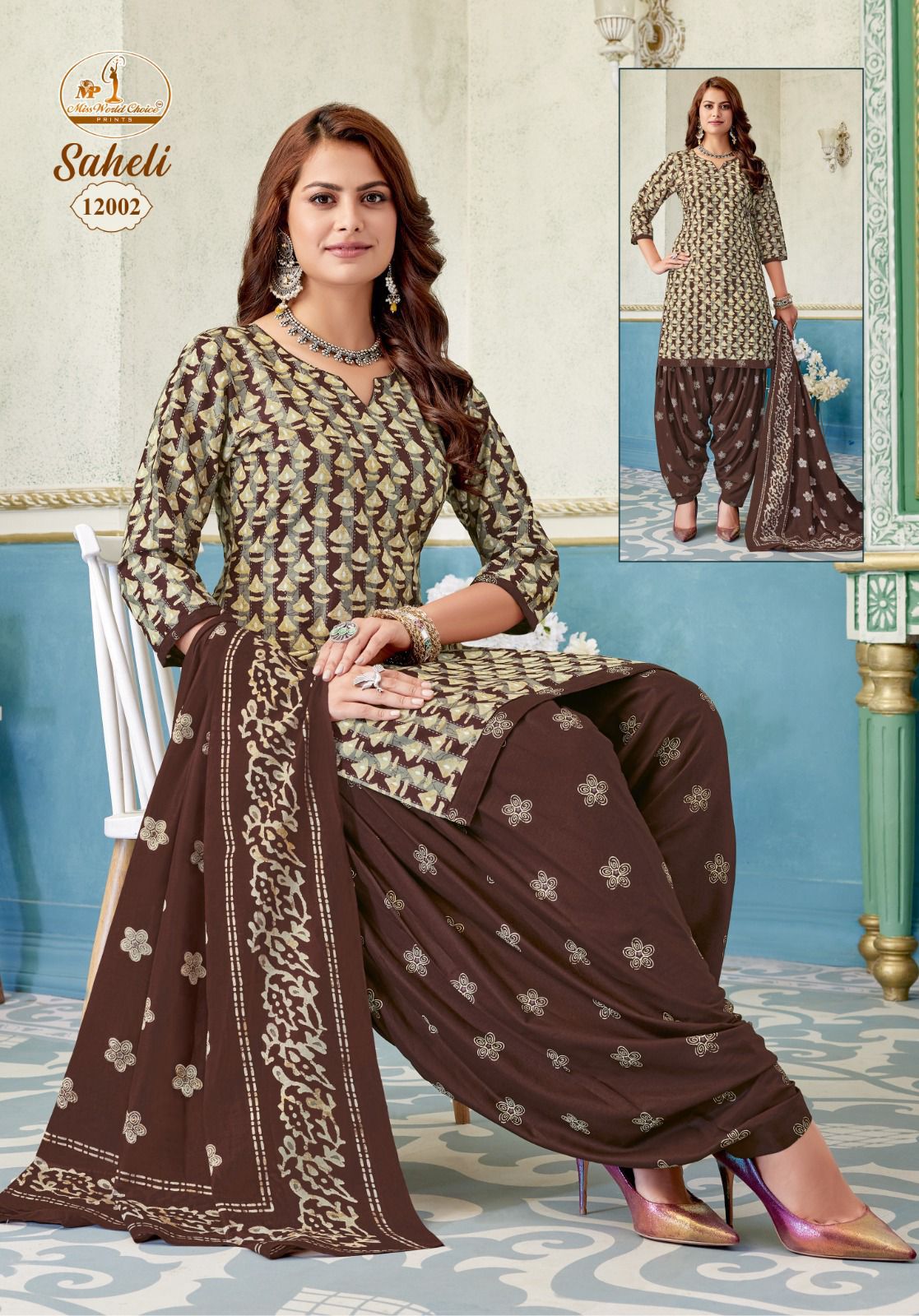 Saheli Vol 12 Miss World Choice Readymade Cotton Patiyala Suits Manufacturer Gujarat