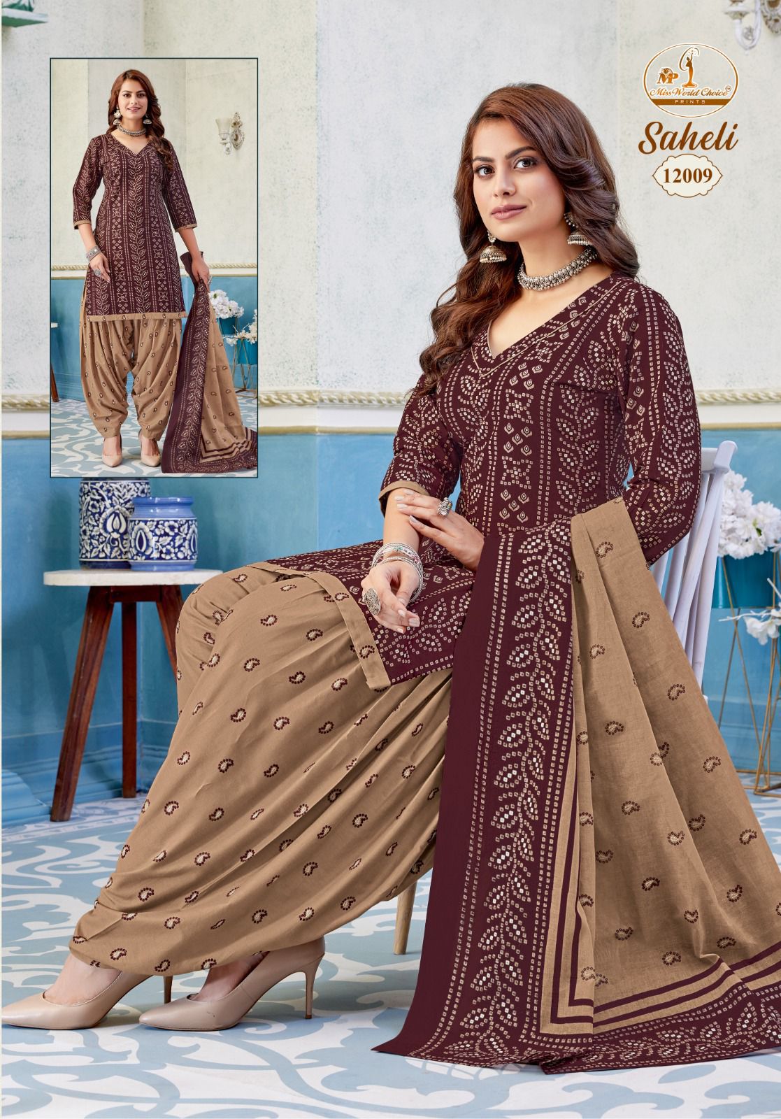 Saheli Vol 12 Miss World Choice Readymade Cotton Patiyala Suits Manufacturer Gujarat