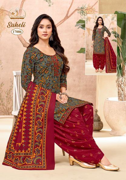 Saheli Vol 17 Miss World Choice Cotton Dress Material Wholesaler Ahmedabad