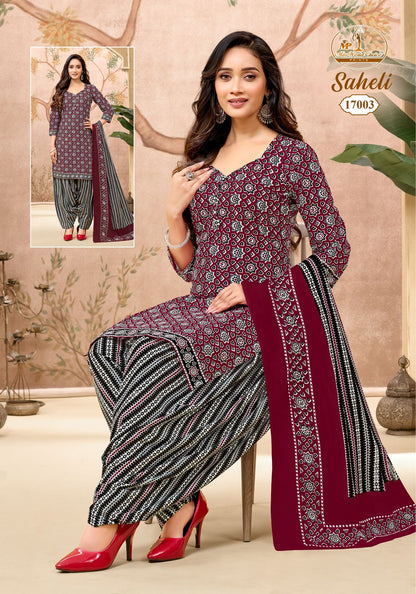Saheli Vol 17 Miss World Choice Cotton Dress Material Wholesaler Ahmedabad