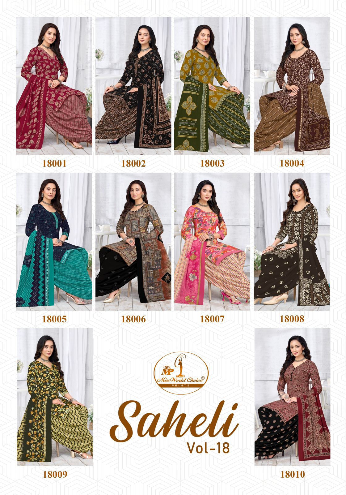 Saheli Vol 18 Miss World Choice Readymade Cotton Patiyala Suits Exporter India
