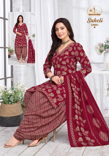 Saheli Vol 18 Miss World Choice Readymade Cotton Patiyala Suits Exporter India