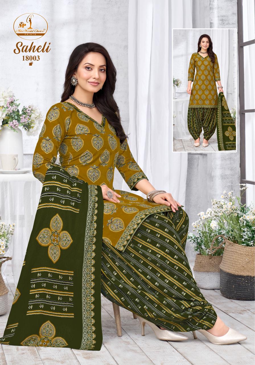Saheli Vol 18 Miss World Choice Readymade Cotton Patiyala Suits Exporter India