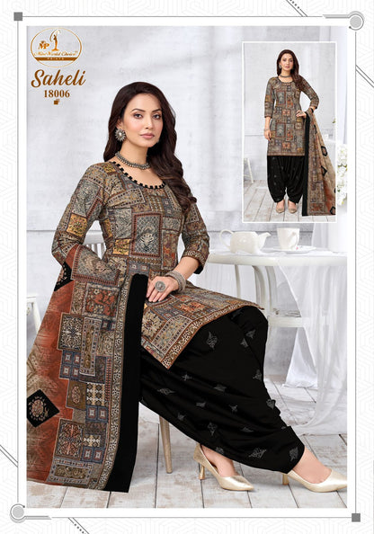 Saheli Vol 18 Miss World Choice Readymade Cotton Patiyala Suits Exporter India