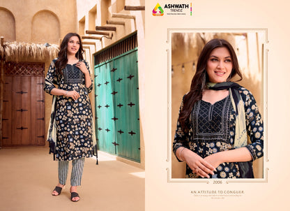 Saheli Vol 2 Ashwath Rayon Readymade Pant Style Suits Wholesaler Gujarat