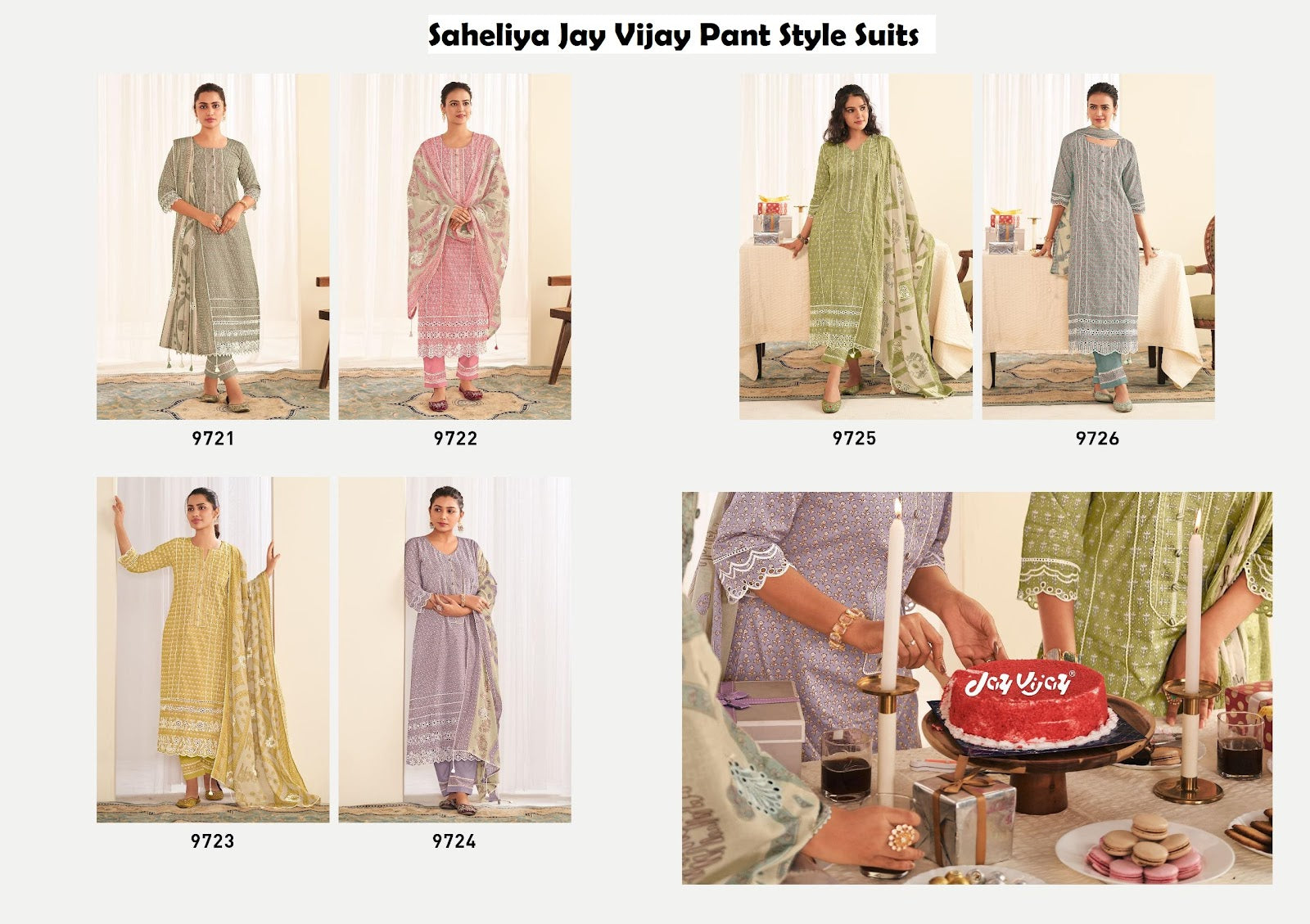 Saheliya Jay Vijay Cotton Pant Style Suits Manufacturer Ahmedabad