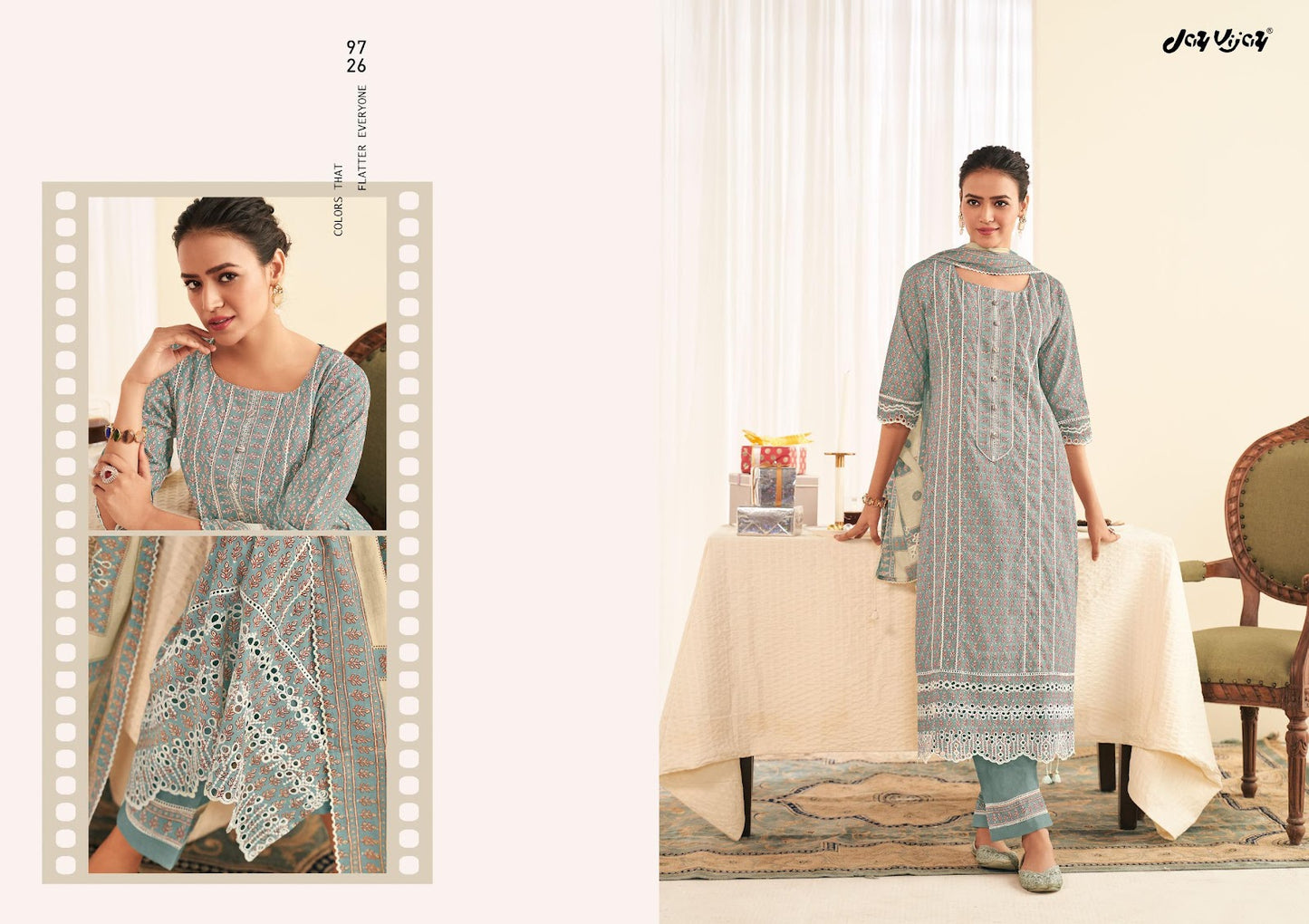 Saheliya Jay Vijay Cotton Pant Style Suits Manufacturer Ahmedabad