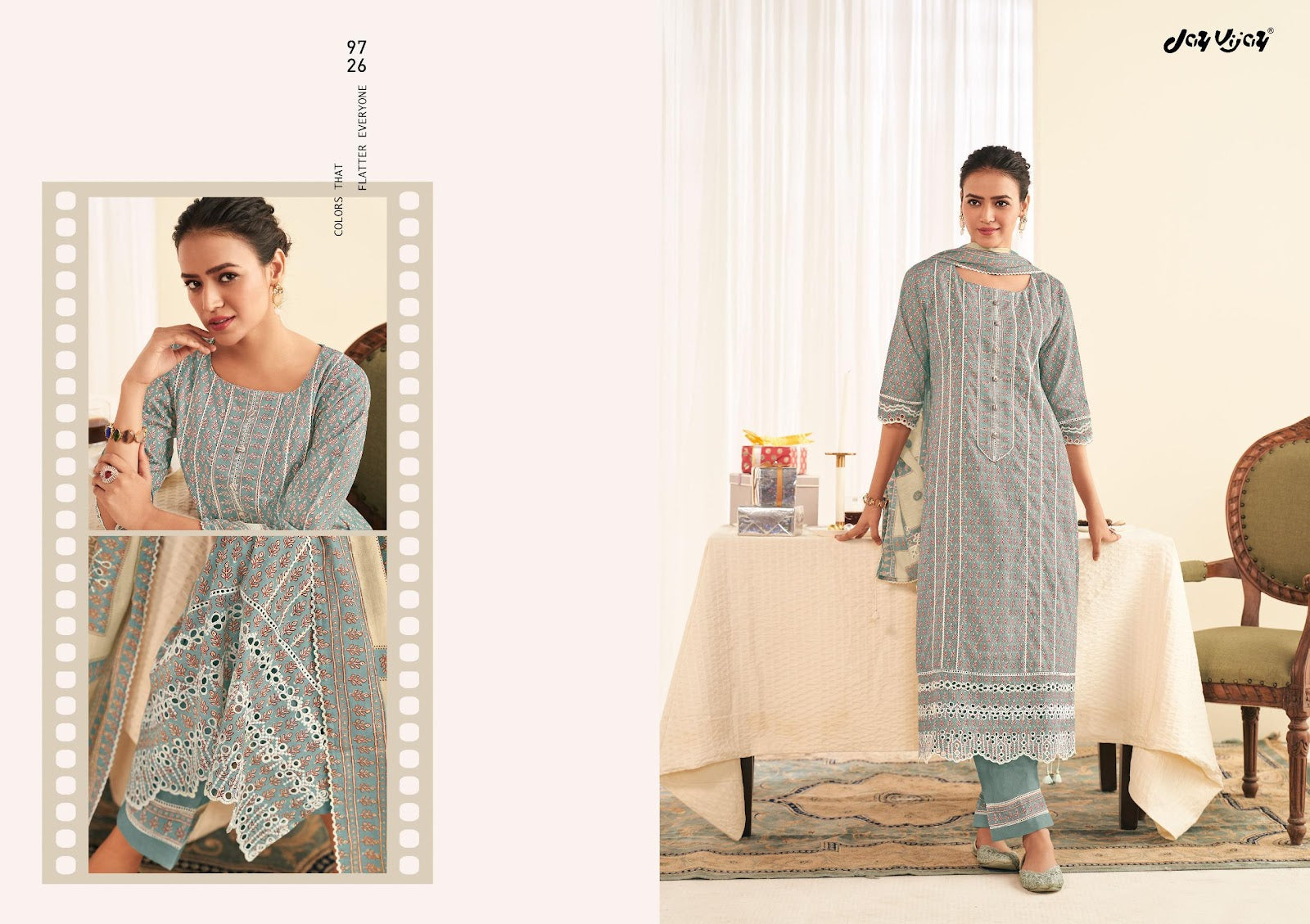 Saheliya Jay Vijay Cotton Pant Style Suits Manufacturer Ahmedabad