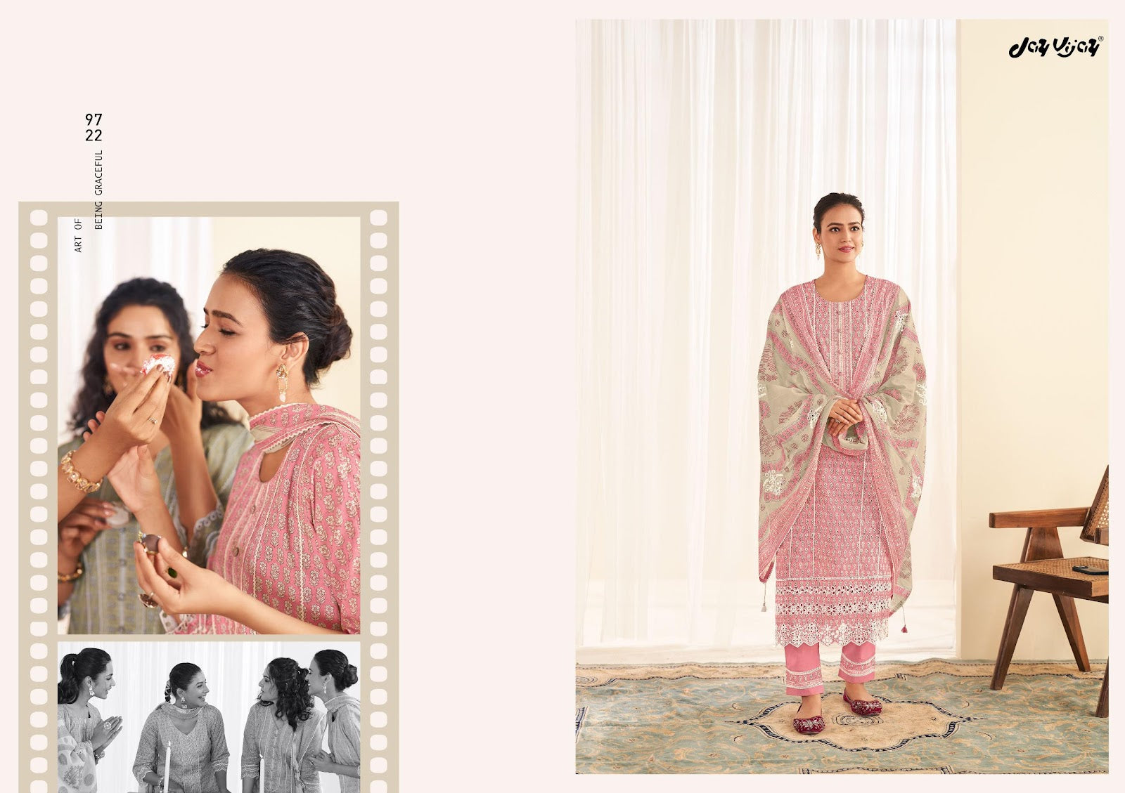 Saheliya Jay Vijay Cotton Pant Style Suits Manufacturer Ahmedabad
