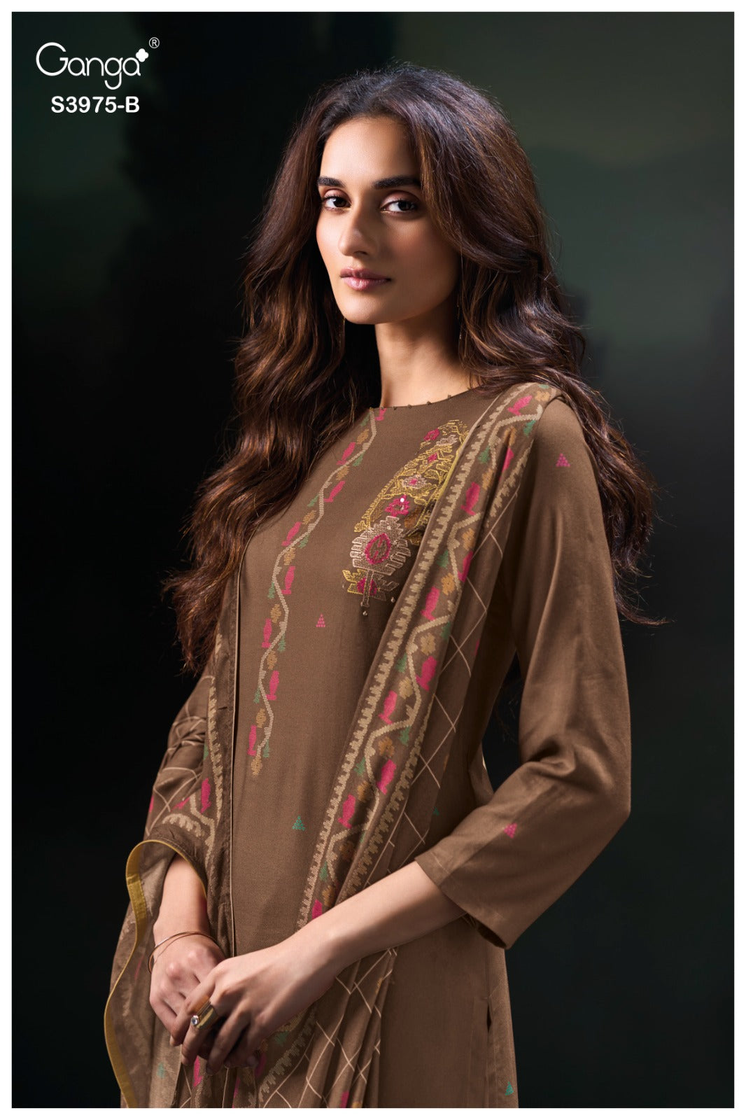 Sahher Ganga Pashmina Suits Supplier